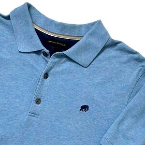 Banana Republic Men's Signature Pique Polo‎ Classic Blue Sz XL